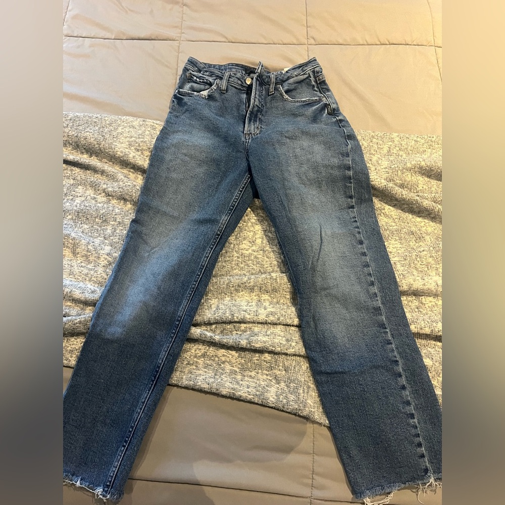 Silver Jeans Dark Blue Straight Leg Women's Jeans